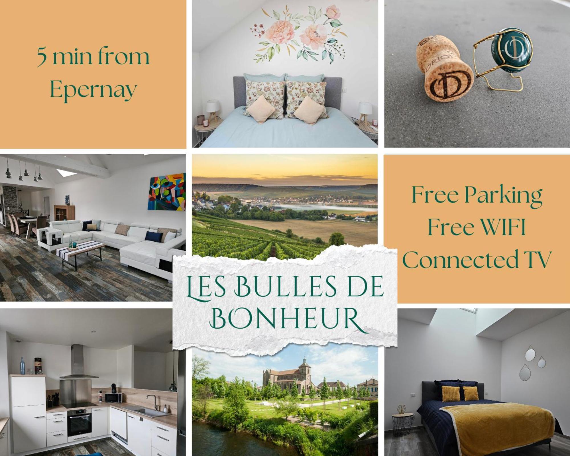 Les Bulles De Bonheur - Au Coeur Du Vignoble Champenois Apartment Chouilly Luaran gambar
